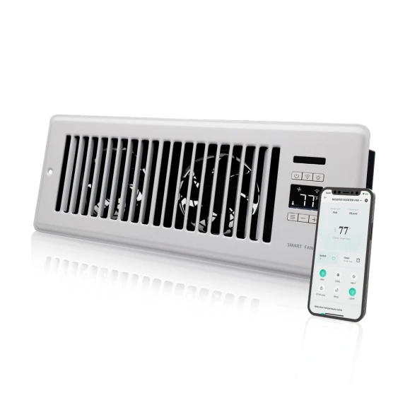 Super Quiet Register Booster Fan — Smart Fan, Howeall