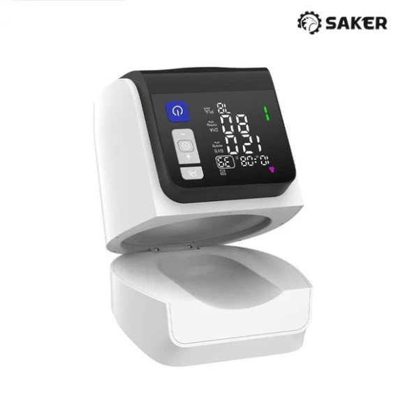 Automatic Blood Pressure Monitor Upper Arm, No-Wrap Auto-Fit Design, Large Display BP Machine with 4 Users 199 Readings... — Blood Pressure Monitor, Saker