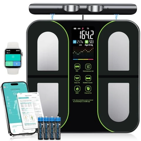 Digital Scales for Body Weight, 8-Electrode Smart Bathroom Weight Scale — Smart Scale, Letron
