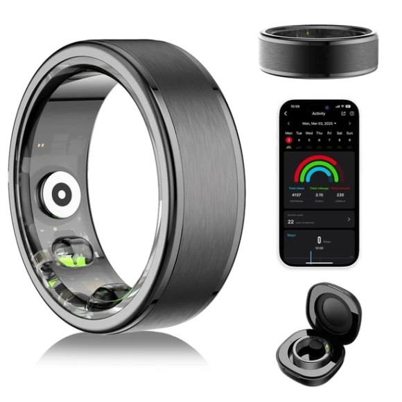 Health Fitness Tracker Ring — Smart Ring, Domhong