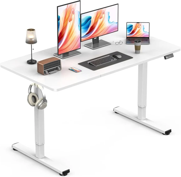 Height Adjustable Electric Stand up Desk with Splice Board — Standing Desk, Zontera
