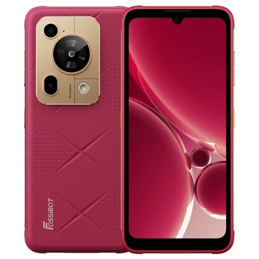 Rugged 5G smartphone, Rose Red, 8GB RAM, 256GB ROM — Smartphones, FOSSiBOT
