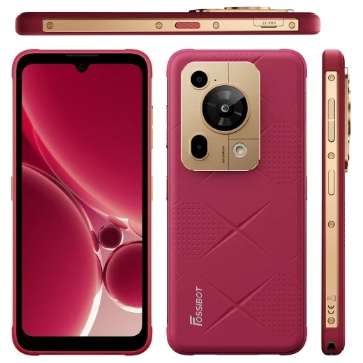 Rugged 5G smartphone, Rose Red, 8GB RAM, 256GB ROM — Smartphones, FOSSiBOT