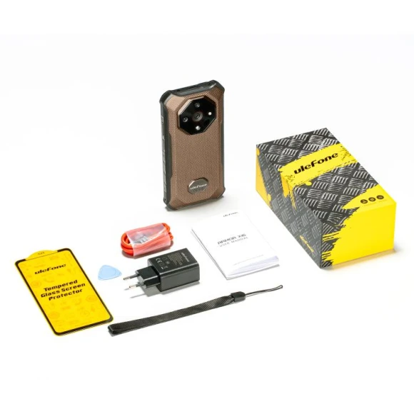 Rugged Smartphone, 6GB RAM + 128GB Storage, Sand Dune — Smartphones, Ulefone