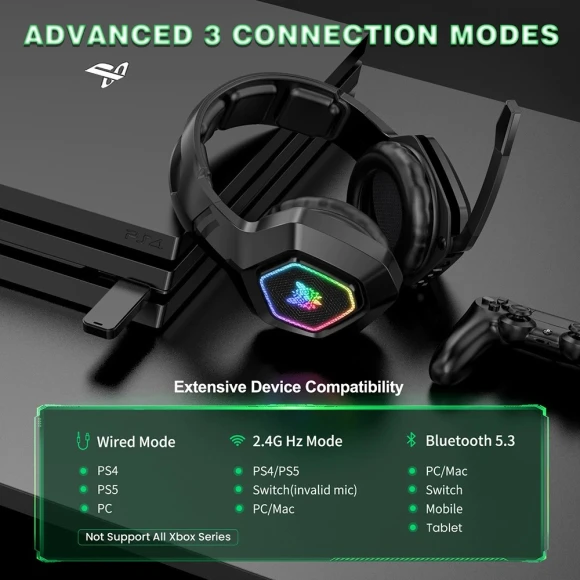 Wireless Gaming Headset — Wireless Earbuds, ONIKUMA