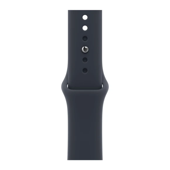 46 mm Smartwatch with M/L band, Space Gray aluminum case and Navy Blue Sport Band — Smart Watch, Apple