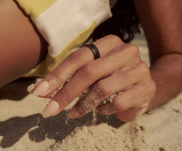 Smart Ring, Matte Black, Size 09 (19) — Smart Ring, Oura