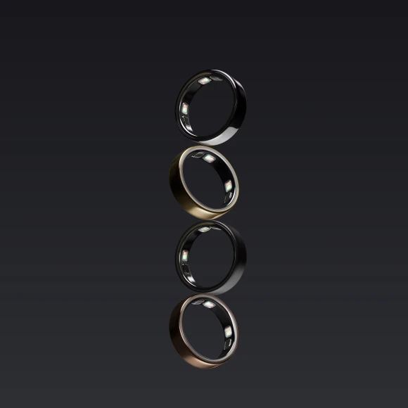 Smart Ring, Size 09 (19), Silver — Smart Ring, Oura