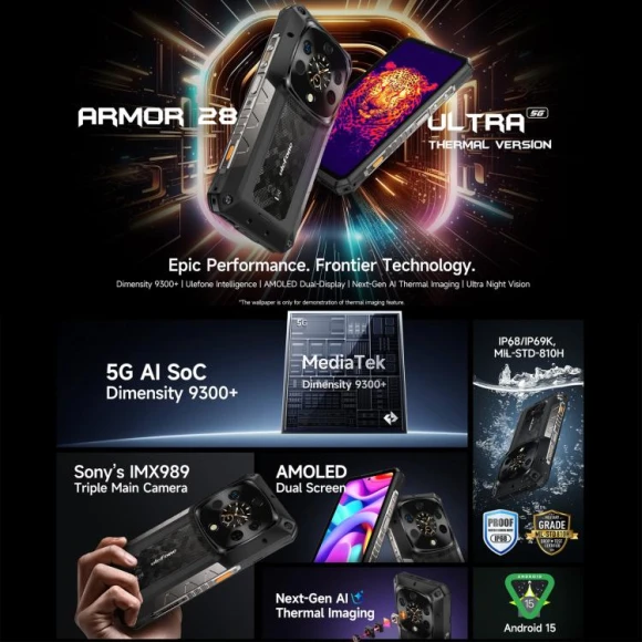 Armor 28 Ultra Thermal Version Rugged Phone — Smartphones, Ulefone