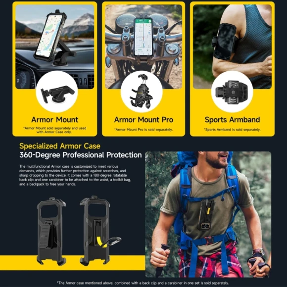 Rugged Phone, Black, 12GB+256GB — Smartphones, Ulefone