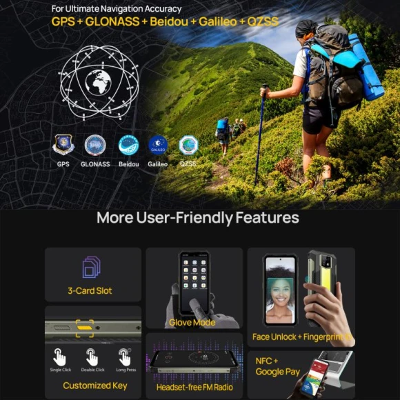 Rugged smartphone, 12GB RAM + 256GB storage — Smartphones, Ulefone