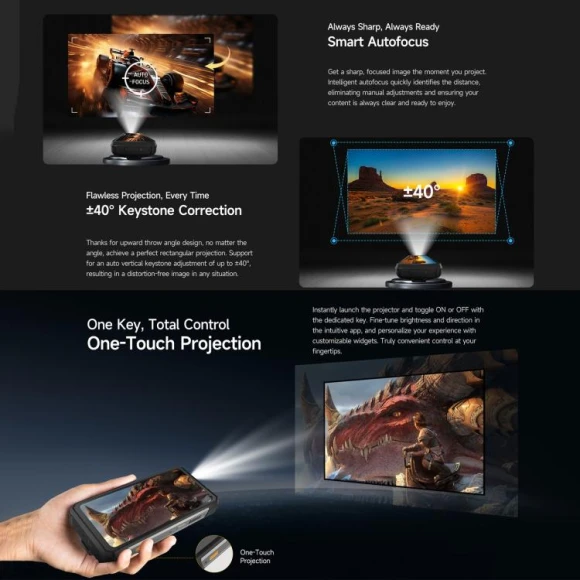 Rugged Smartphone with Projector, Black — Smartphones, Ulefone