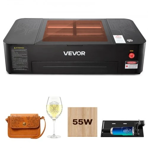 Desktop CO2 Laser Engraver and Cutter Machine — Laser Engraver, VEVOR