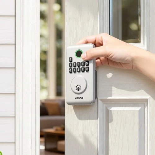 Keyless Entry Door Lock (Electronic Deadbolt), Silver — Smart Lock, VEVOR