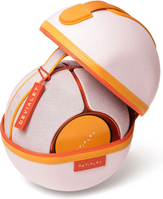 Mania Cloud Pink Rose Bloom Portable Smart Speaker with Cocoon Gift Case — Smart Speaker, Devialet