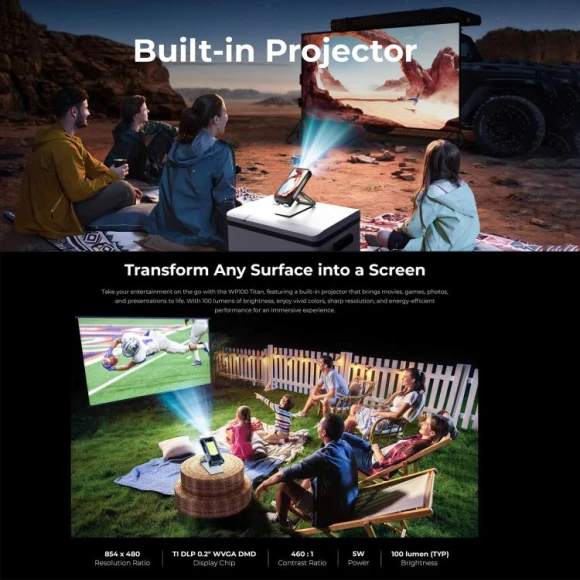 Rugged Projector Phone, 12GB RAM + 512GB ROM, Black — Smartphones, OUKITEL