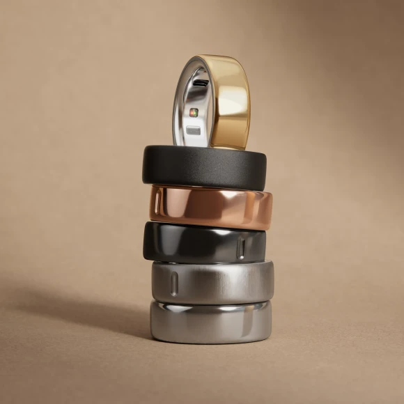 Smart Ring, Matte Black, Size 05 (15,7) — Smart Ring, Oura