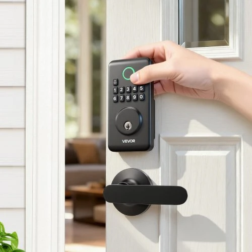 Electronic Keypad Deadbolt with Lever Handles — Smart Lock, VEVOR