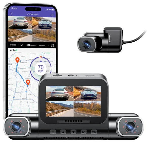 4-Channel Dash Camera — Dash Cam, AZDOME
