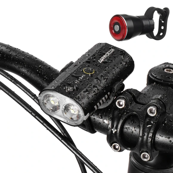 Bicycle Headlight and Taillight Set — Smart Bike Light, Astrolux