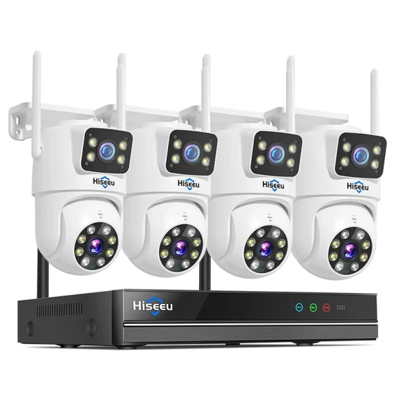 6MP Dual-Lens Security Camera System Kit with 10CH NVR — Security Camera, Hiseeu