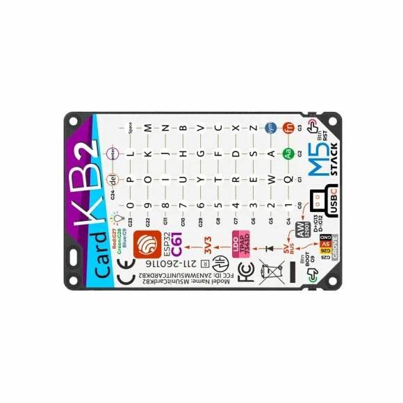 42-Key Keyboard Unit — Bluetooth Keyboard, M5Stack