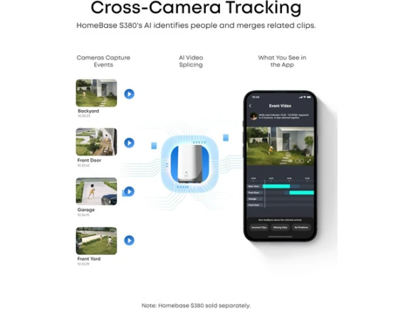 4K Ultra HD Solar Security Camera with Pan and Tilt — Security Camera, eufy
