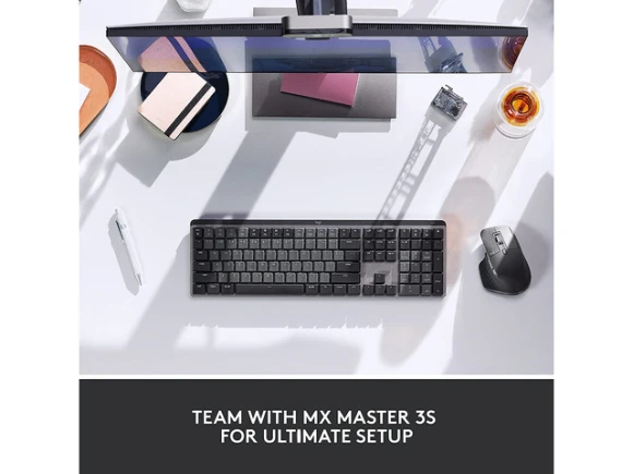 Wireless Keyboard, Graphite — Bluetooth Keyboard, Logitech