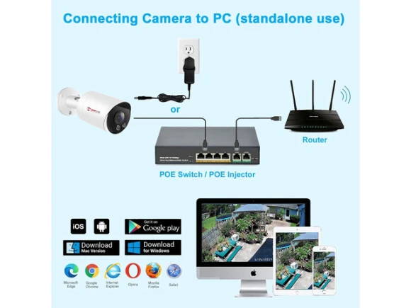 5MP Bullet PoE IP Security Camera — Security Camera, Anpviz
