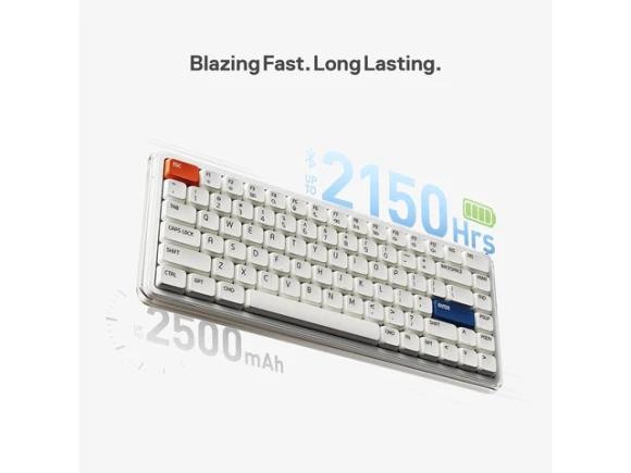 75% Low-Profile Wireless Mechanical Keyboard — Bluetooth Keyboard, MelGeek