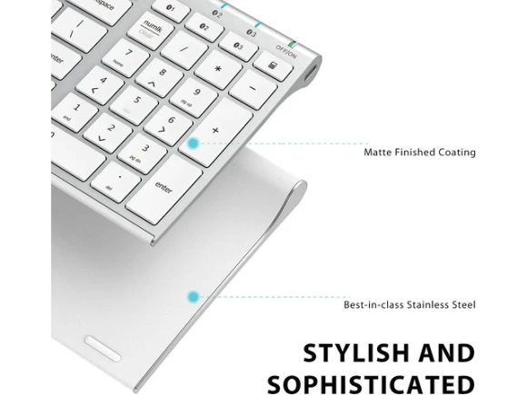 Bluetooth Keyboard, Full Size — Bluetooth Keyboard, iClever