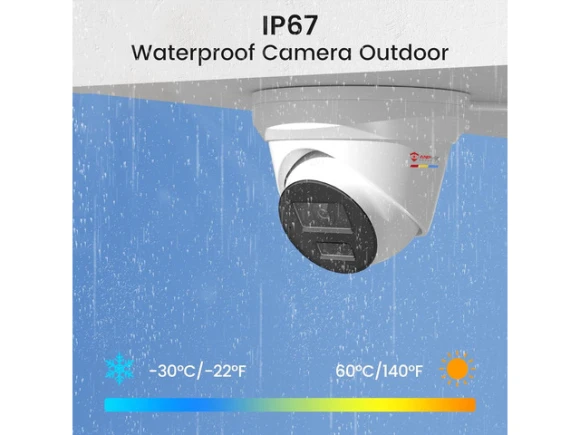 Outdoor PoE IP Security Turret Camera — Security Camera, Anpviz