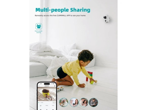 Outdoor Wireless Security Camera, 2 Cameras — Security Camera, ZUMIMALL