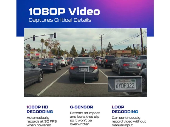 Single-Channel Dash Cam — Dash Cam, AZDOME