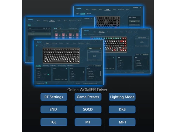 Wireless Mechanical Keyboard, 75% — Bluetooth Keyboard, Womier