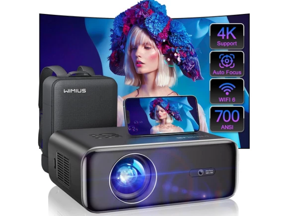 1080P Projector with 700 ANSI Brightness — Smart Projector, WiMiUS