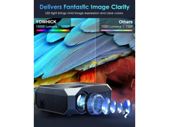 1080P Projector with WiFi and Bluetooth — Smart Projector, Explus-C
