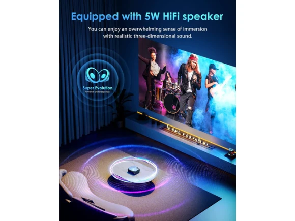 1080P Projector with WiFi and Bluetooth — Smart Projector, Explus-C