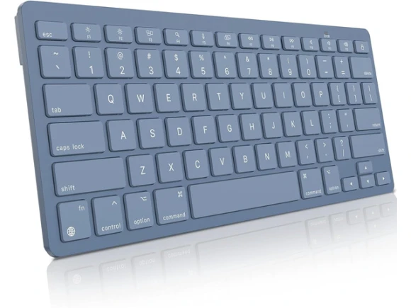 Blue Keyboard for MacBook Pro/Air and iMac — Bluetooth Keyboard, OMOTON