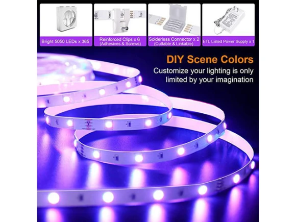 40FT LED Strip Lights, RGB, Bluetooth — LED Strip Lights, ViLSOM