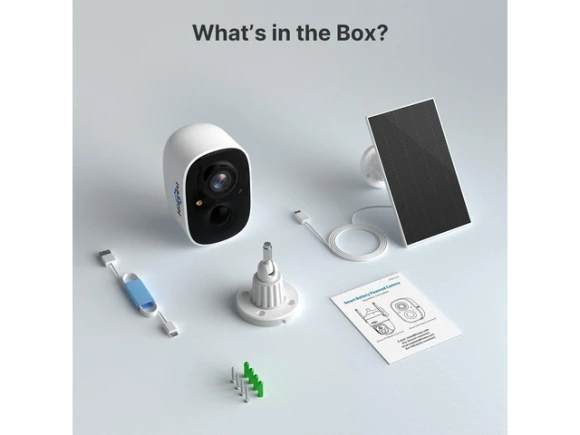 Wireless Outdoor Security Camera, 3 MP, Solar and Battery Powered, 2 Cameras — Security Camera, Hiseeu