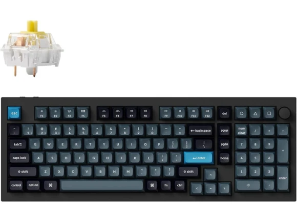 Black Wireless Mechanical Keyboard — Bluetooth Keyboard, Keychron