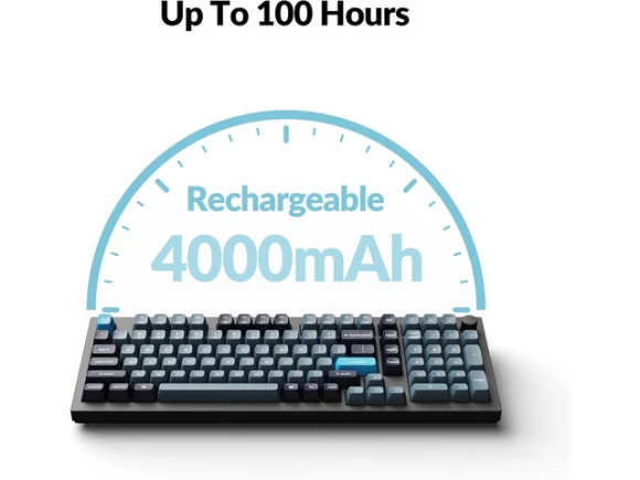 Black Wireless Mechanical Keyboard — Bluetooth Keyboard, Keychron