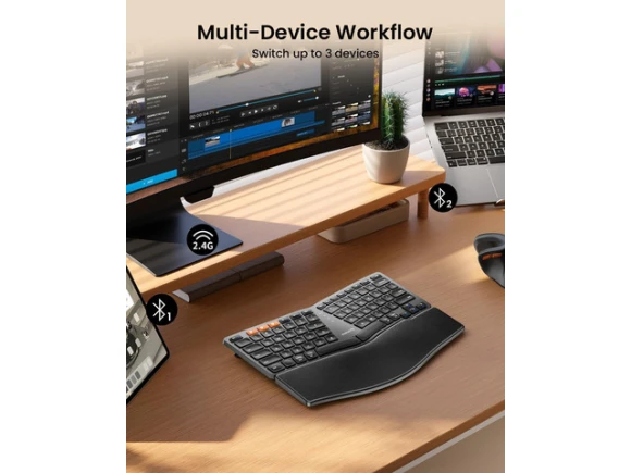 Bluetooth Ergonomic Keyboard — Bluetooth Keyboard, ProtoArc