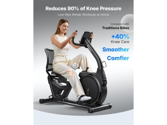 Recumbent Exercise Bike — Connected Equipment, MERACH