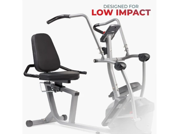Recumbent Exercise Bike — Connected Equipment, Sunny Health & Fitness