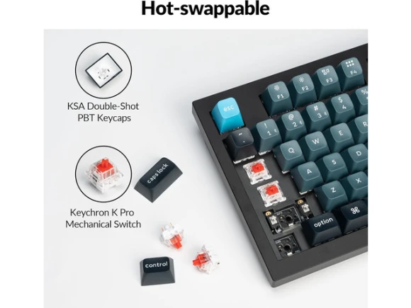 Wireless 96% Mechanical Keyboard — Bluetooth Keyboard, Keychron