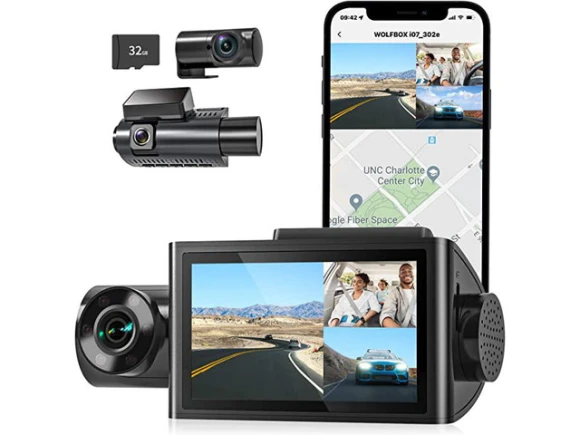 3-Channel Dash Cam — Dash Cam, WOLFBOX