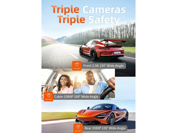 3-Channel Dash Cam — Dash Cam, WOLFBOX