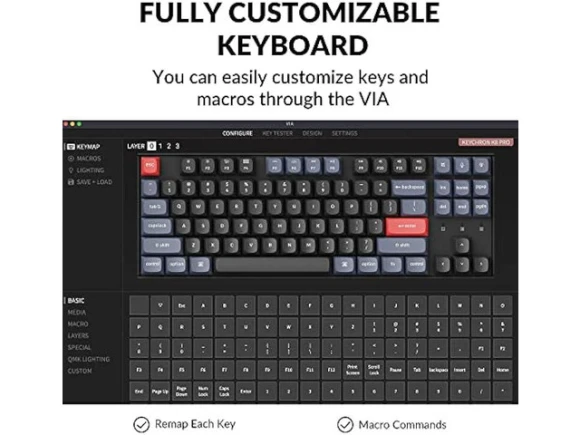 Mechanical Keyboard, Tenkeyless, RGB Backlight — Bluetooth Keyboard, Keychron